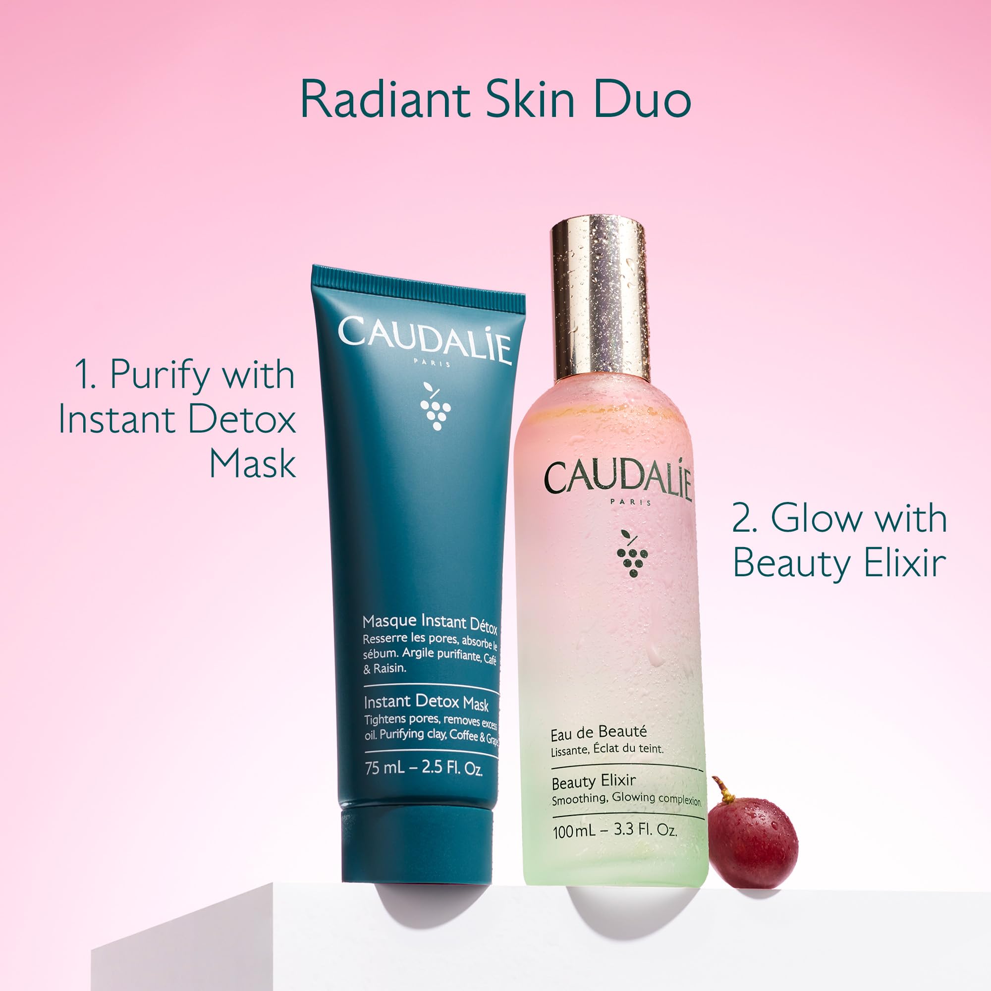 Caudalie Beauty Elixir Prep, Set Makeup, Glow Face Mist - 30 mL