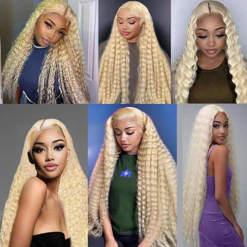 KODRHAR Brazilian Deep Wave Human Hair Bundles 20 22 24 Inch Deep Wave 3 Bundles Human Hair Hair Extensions Bundles 613 Color