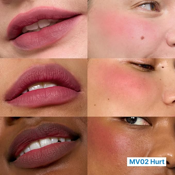fwee Blurry Pudding Pot + Keychain SET | Airbrushed Blush & Lip, Buildable Pigment, Long-lasting, Lightweight, Easy to Blend, Natural Soft Matte Finish Makeup – Hurt (Mauve Brown) | 0.17 oz