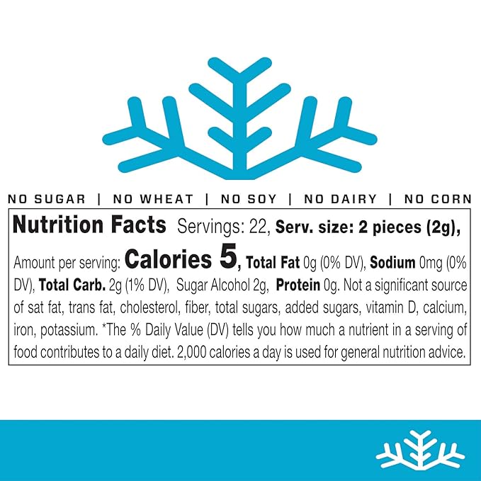Mint Assortment KETO Xylitol Candy Chips (6-Pack) - SNØ 1.5oz Tin - Sugar-Free Candy With Only 2 Ingredients | Low Carbs, Diabetic-Friendly, Non-GMO, Vegan, GF & Kosher | Purest candy in the world!