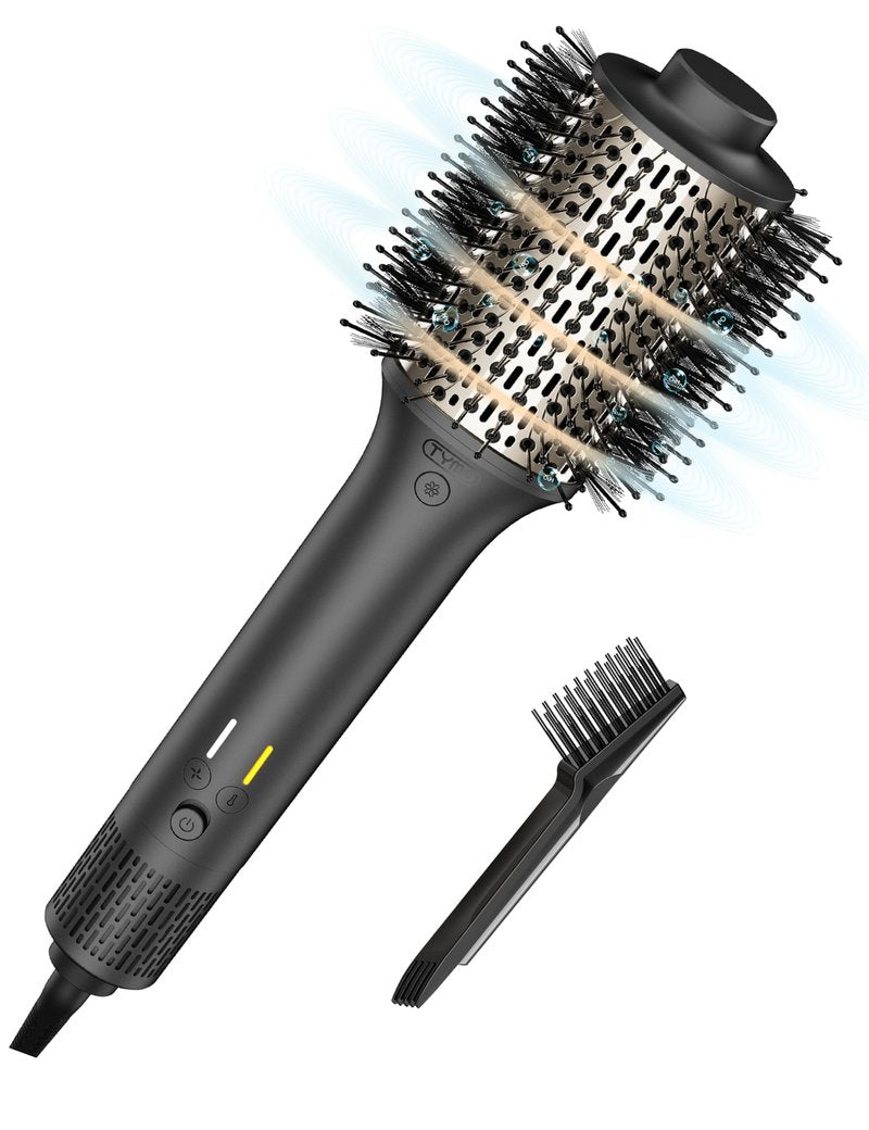 Blow Dryer Brush, TYMO High-Speed Hair Dryer Brush for Fast Dry and Style, Hot Air Blowout Brush, One Step Volumizer with 200M Negative Ion for Smooth, Frizz-Free