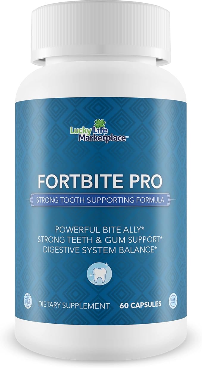 Fortbite Pro - Oral Health Probiotics - Support Healthy Teeth & Gums - Strong Tooth Supporting Formula - Promote Healthy Mouth Bacteria with Multi-Strain Probiotic - Premium Dental Probiotic Care