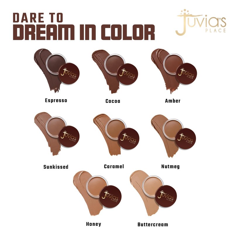 Juvia's Place Bronzed Cream Bronzer - Cocoa - Smooth Cream Bronzer Pot for Sun-Kissed Glow & Warmth, Buildable & Blendable Makeup Contour with Long-Lasting Matte Shimmer Finish, Highly Pigmented