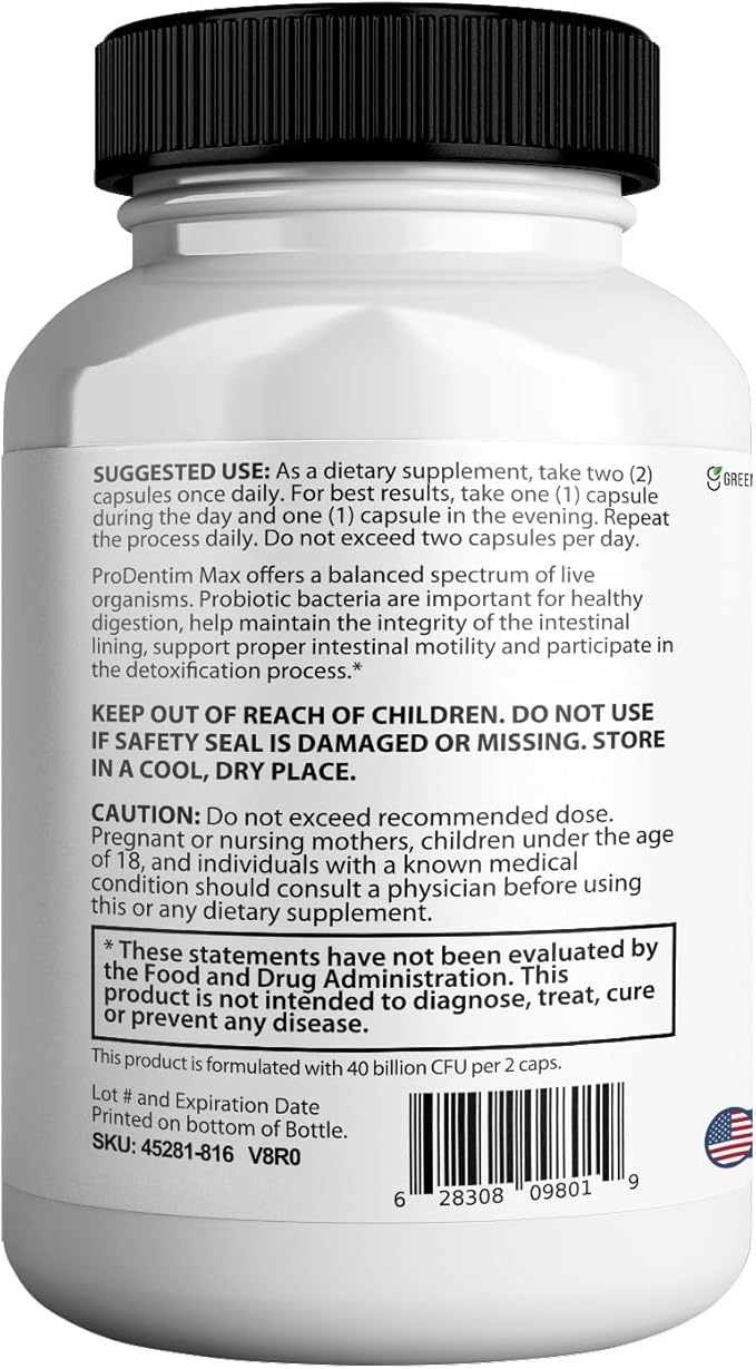 Ultra Healthy Teeth Max Probiotic Supplement, 40 Billion CFU, 60 Capsules, Advanced Oral Health Formula (2)