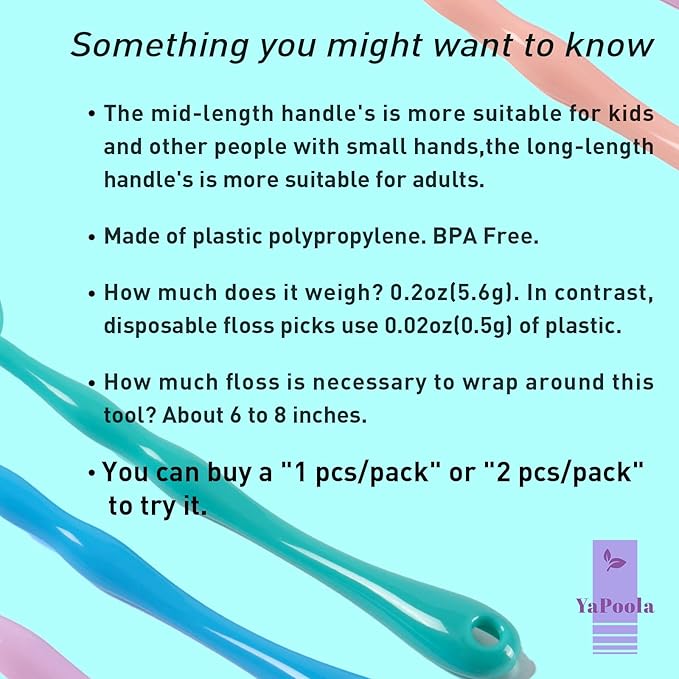 Colorful Design Dental Floss Handle 3 Counts for Adults and Kids Teeth Cleaning Interdental Brush Unflavored Floss Picks floas Holder Reusable Flosser