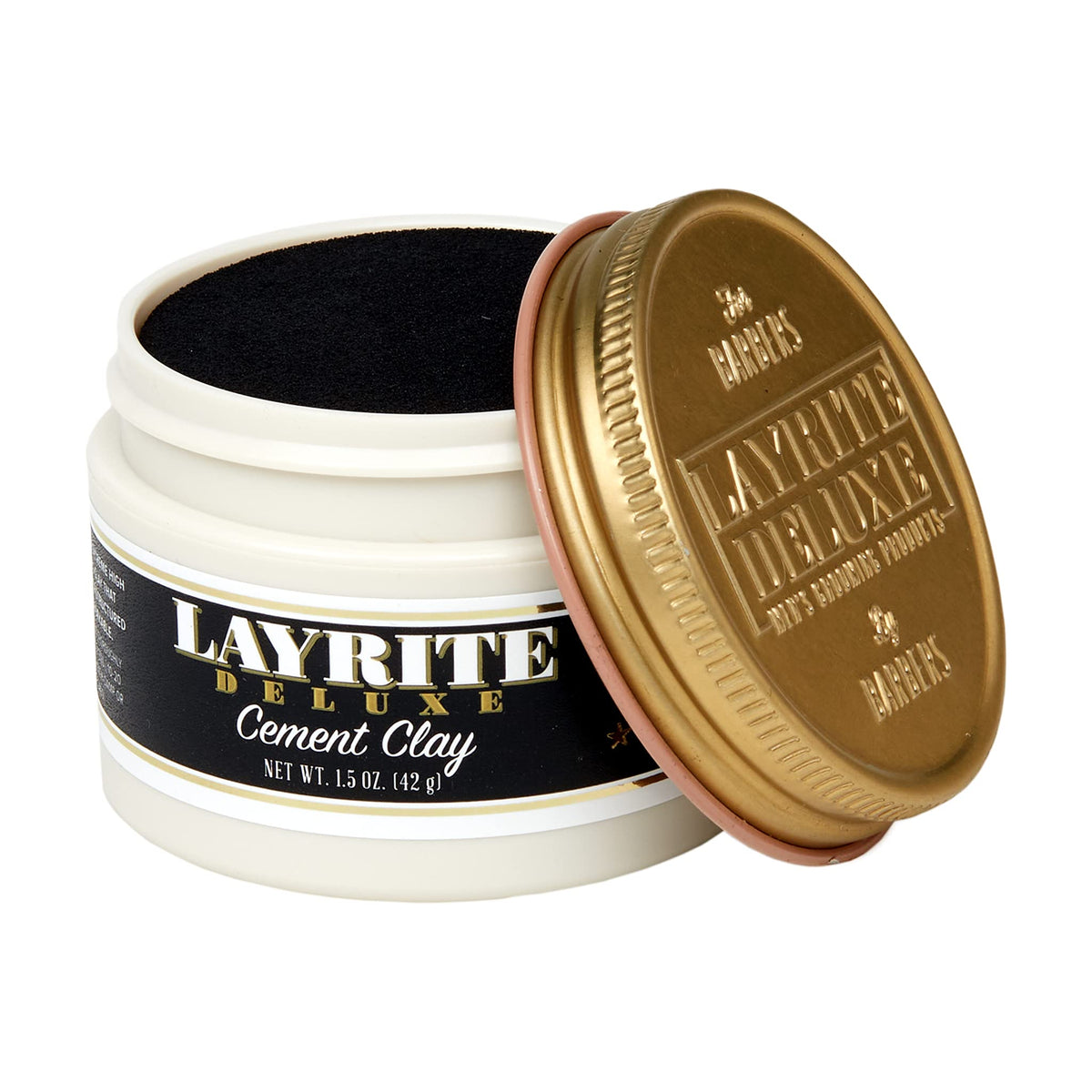 Layrite Deluxe Cement Clay, White, Mild Cream Soda, 1.5 Oz
