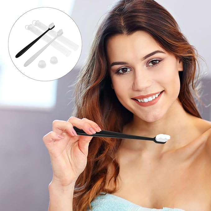FUOYLOO 10Pcs Ultra Soft Toothbrushes for Women and Pregnant Adults Micro Nano Bristles for Gentle Gum Care Deep Cleaning Teeth and Tongue Residue Manual Toothbrush