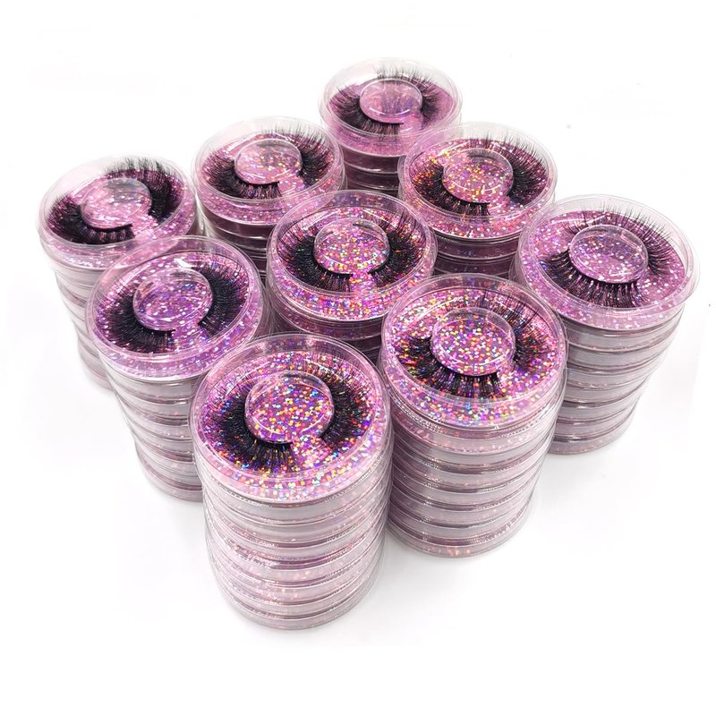 Ellazzle Eyelashes Wholesale Natural Look False Lashes 3D Fluffy Eyelashes Bulk 10 Styles(20 pairs)