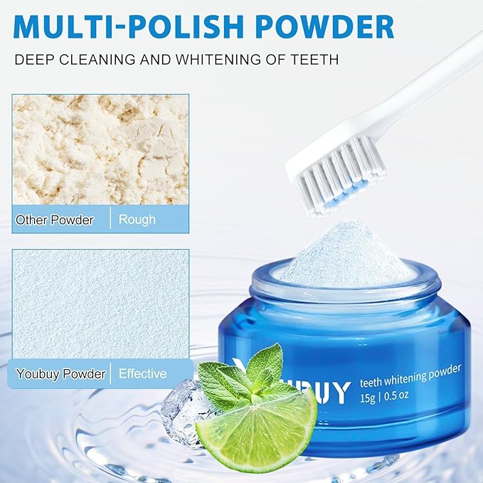 Teeth Whitening Powder, Teeth Whitening Toothpaste,White Tooth Powder,Instant,Stain Removal & Fresh Breath (1)