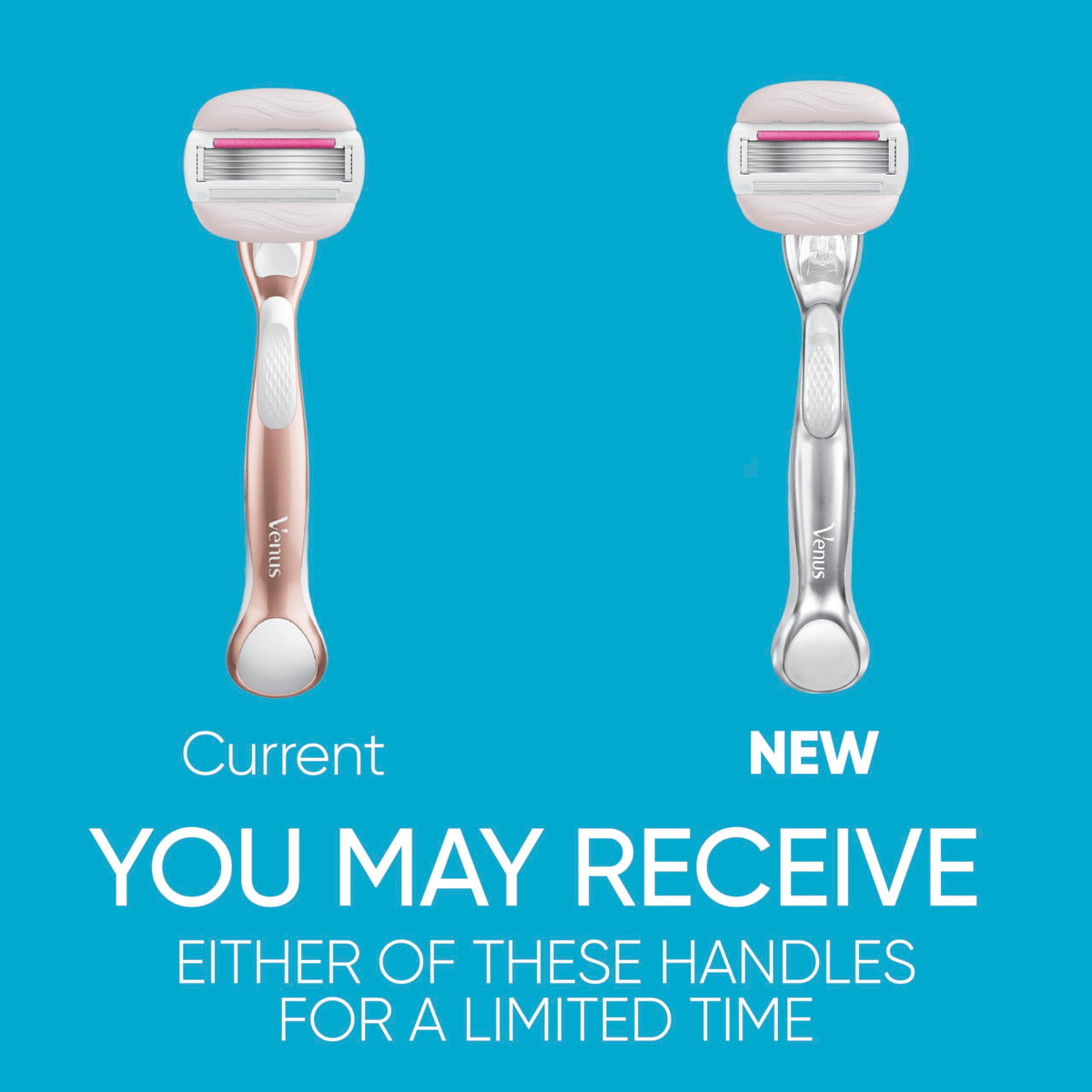 Gillette Venus Razor for Women, ComfortGlide plus Olay Sugarberry, Rose Gold Metal Handle + 4 Blade Refills, 5-Blade Razor Cartridges, Moisture Bars