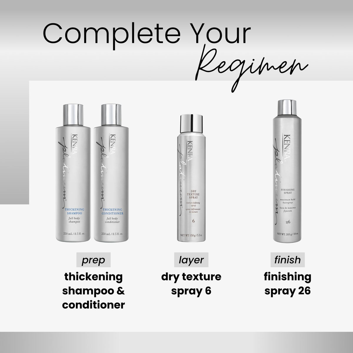 Kenra Platinum Dry Texture Spray 6 | Texture Defining Styler | Increases Texture & Fullness | Absorbs Oils & Impurities | Ultra-Lightweight, Non-Drying Formulation | All Hair Types | 5.3 oz. (2-Pack)