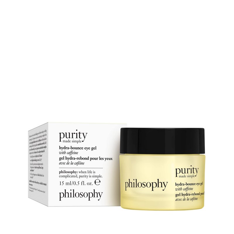 philosophy purity made simple hydra-bounce eye gel - with meadowfoam seed oil, shea butter & gingko extract – provides 24-hour hydration for brighter & smoother skin - 0.5 fl oz