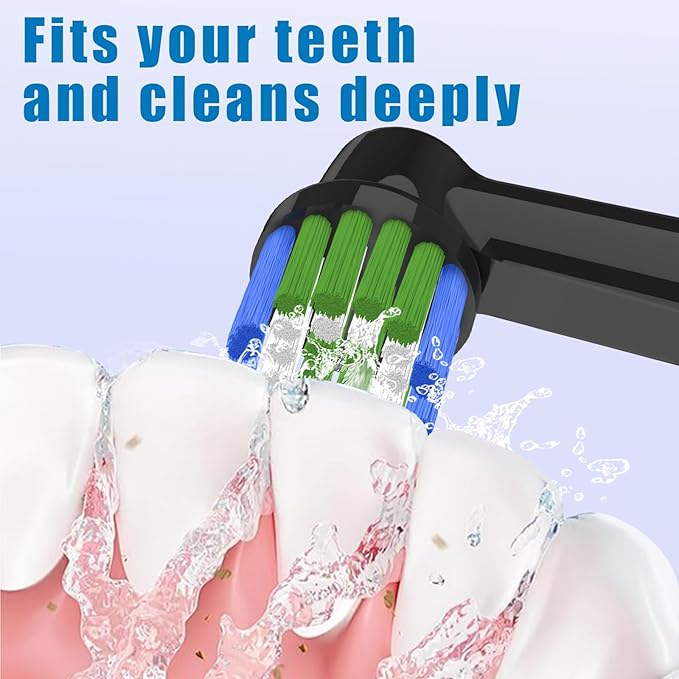 Replacement Toothbrush Heads Compatible with Oral B Braun, 12 Pack Professional Electric Toothbrush Heads Compatible with Oral B Pro 1000, 500, Smart 1500