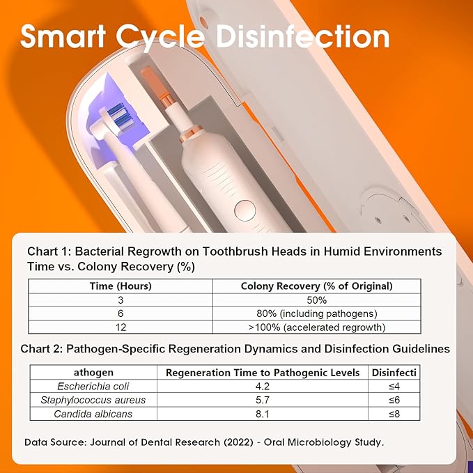 iHave Toothbrush Sanitizer Travel Case for Electric Toothbrush, Portable UV Toothbrush Case with 4-Hour Smart Disinfection Cycle, USB Rechargeable, 100-Day Long Standby