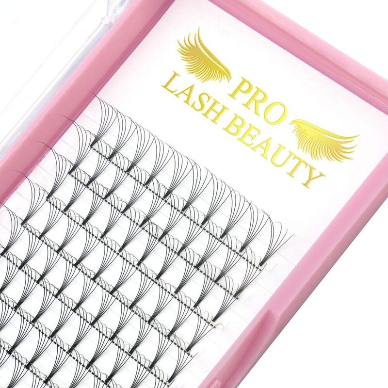Premade Volume Eyelash Extensions 5D-C-0.10-14 Short Stem Premade Fans Eyelash Extensions 9 to 20 mm Pre made Lash Fans 3D 5D 7D Volume Lash Extensions .07 .10 C D Curl(5D-C-0.10,14mm)