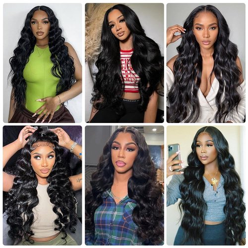12A Body Wave Bundles 100% Unprocessed Brazilian Virgin Hair 18-22Inch 3 Bundles Double Weft Weave Real Human Hair Natural Black