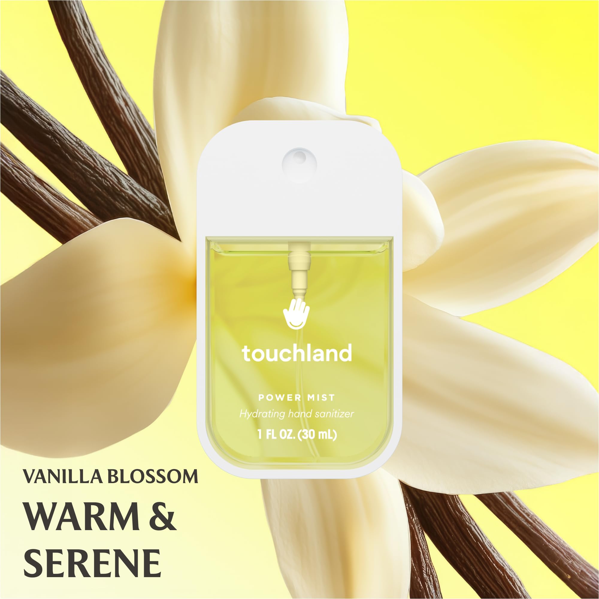 Touchland Vanilla Indulgence Hand Sanitizer & Body Mist Set Travel Size
