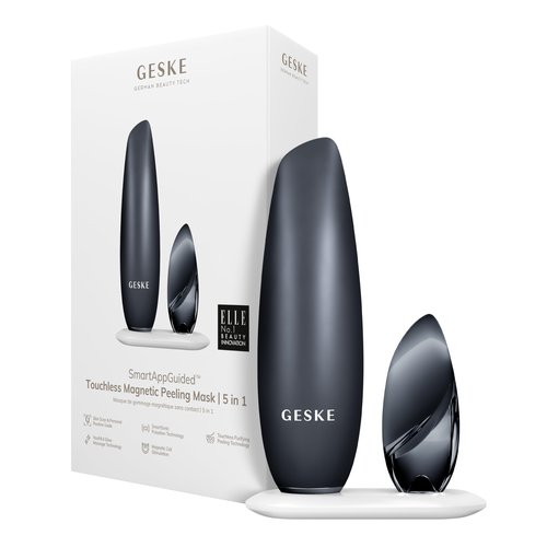 GESKE SmartAppGuided™ Touchless Magnetic Peeling Mask 5 in 1 | Magnetic Face Mask | Removes Impurities | Facemask | Pore Cleansing | Skincare for All Genders | Best of Face Masks | Clean Skin Glow