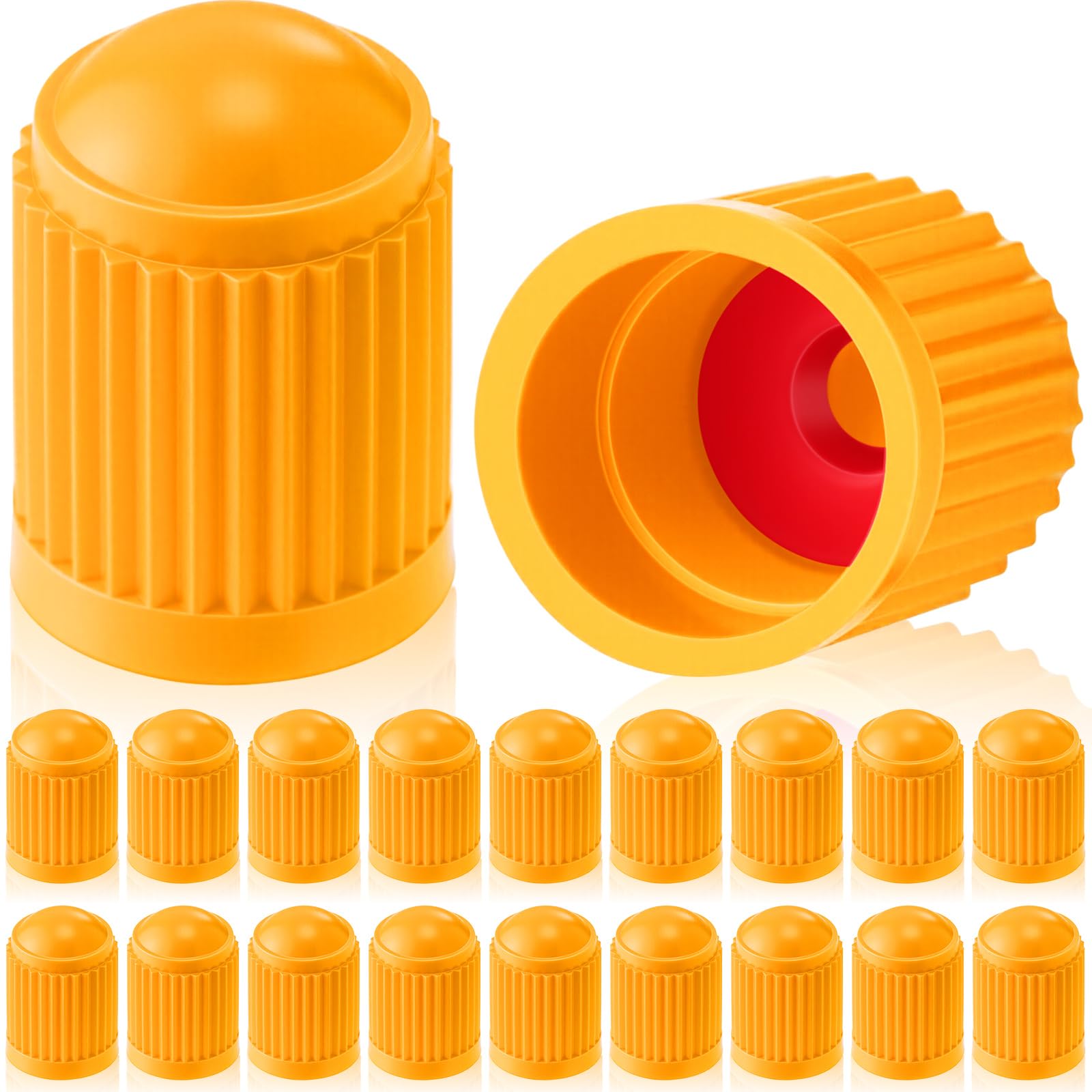 Outus 20 Pcs Tire Valve Stem Caps Car Tire Caps Plastic Universal Valve Stem Covers for Bike Bicycle Cars SUV Trucks Motorcycles
