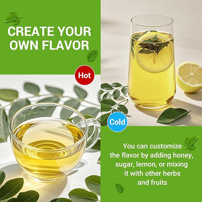 Moringa Leaf Tea - Caffeine Free, 50 Tea Bags