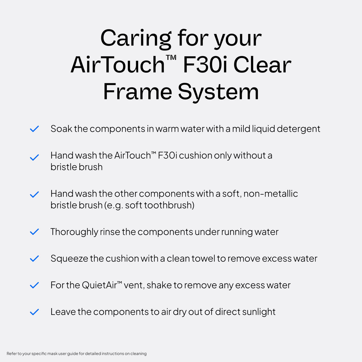 Resmed AirTouch F30i Clear Frame System - Medium Cushion/Large Frame