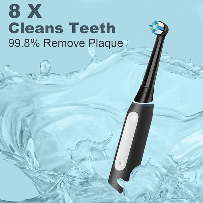 12 Count IO Replacement Heads Compatible with Oral B IO 2/3/4/5/6/7/8/9/10 Series Electric Toothbrushes, Medium Softness Brush Heads Compatible with Oral B iO for Teeth and Gums Care (Black)