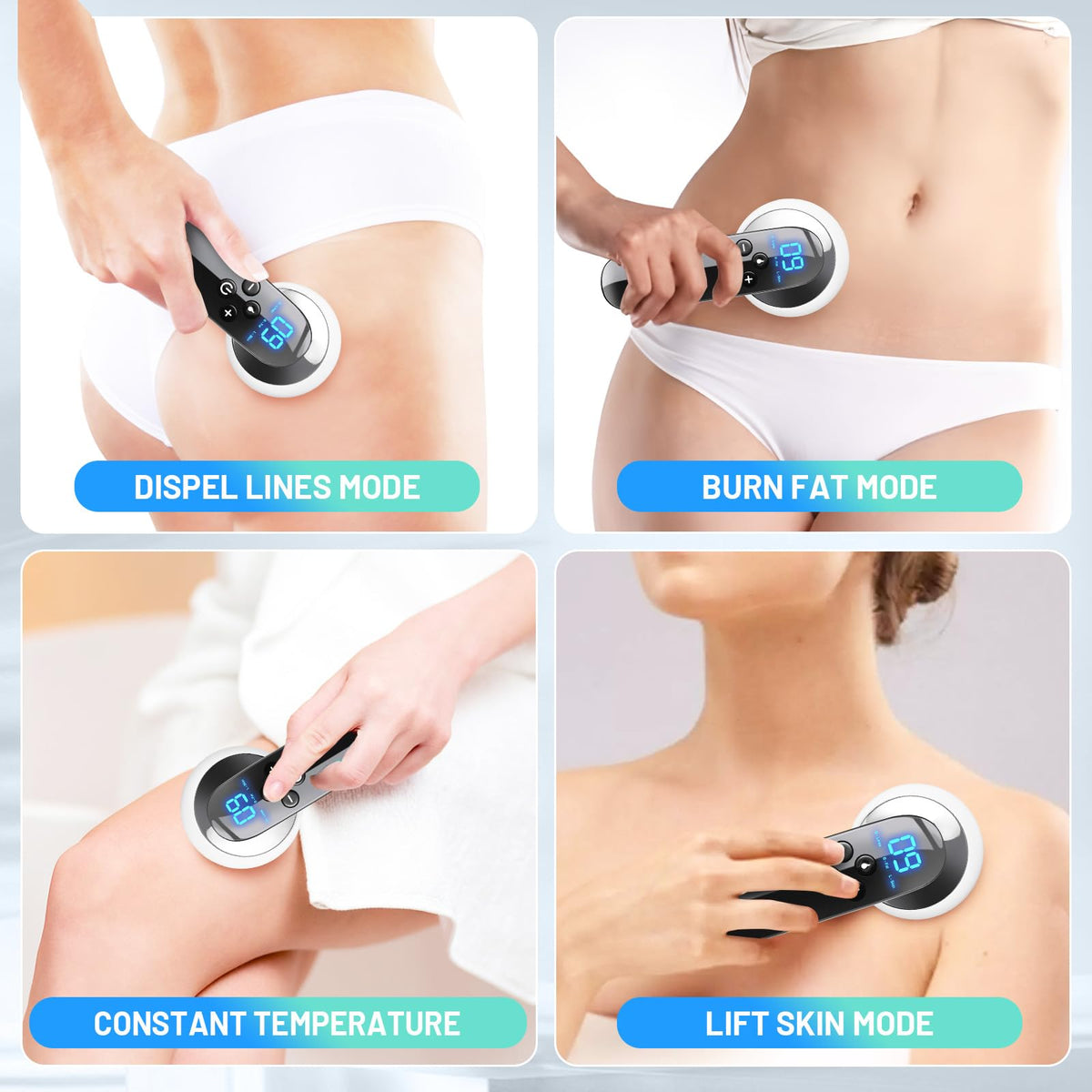 NeibuGlow Body Sculpting Machine & Cellulite Massager – Portable Body Care Device for Belly, Waist, Arms, Legs & Butt – Home Self-Care Tool