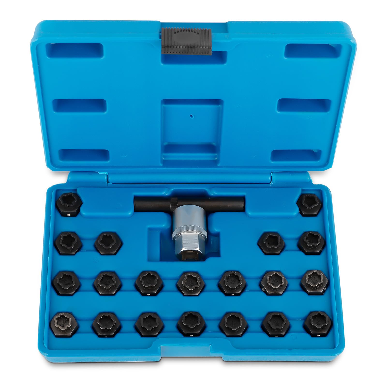 maXpeedingrods 22PCS Wheel Locking Nut Key Kit Compatible with BMW, Wheel Lock Lug Nut Anti-Theft Screw Lug Nut Tool Kit Key Soc