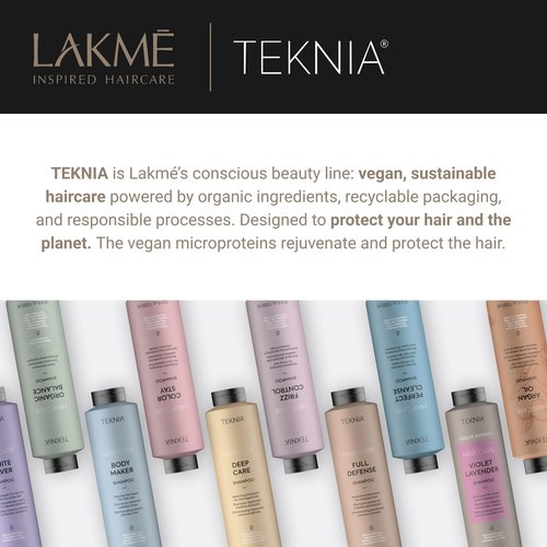 LAKMÉ Teknia Deep Care Shampoo, Repairing Shampoo for Damaged Hair, 33.8 Fl Oz