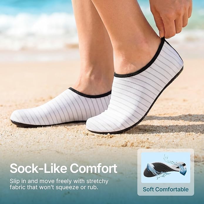 Water Shoes for Women Men Quick-Dry Aqua Socks Swim Beach Barefoot Yoga Exercise Wear Sport Accessories Pool Camping Must Haves Adult Youth Size