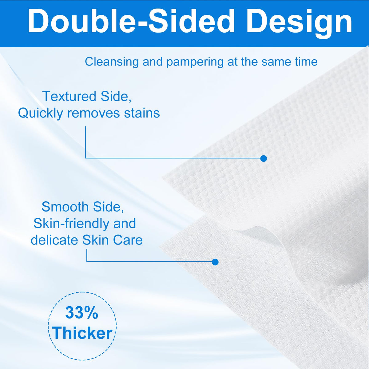 JOWLOT Disposable Face Towels, 480 Count Ultra Soft and Thick Cotton Facial Towels for Sensitive Skin, Dry Wipes Face Tissues Towelettes for Cleansing, Makeup Remover and Skincare