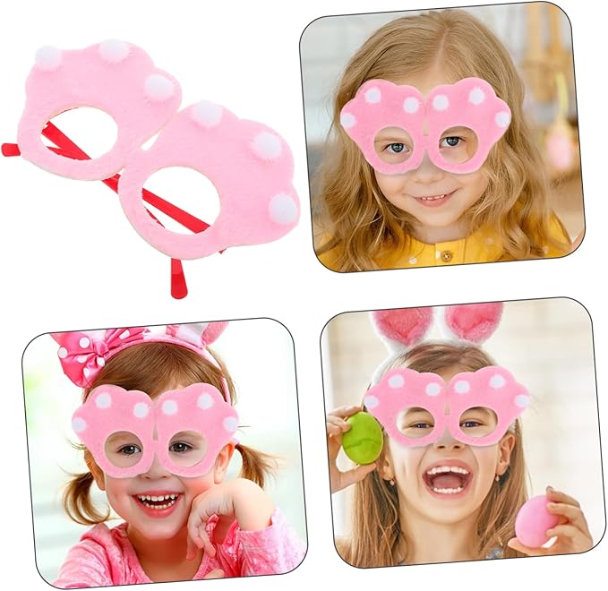 Easter Bunny Paw Glasses Fun Decorative Frames for Boys and Girls for Easter Parties Photo Booth Props and Festive Celebrations Comfortable and Multiuse Design