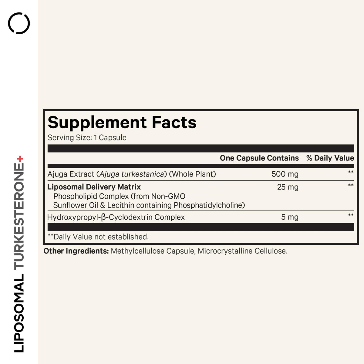 Codeage Turkesterone Supplement, 4-Month Supply, Hydroxypropyl-β-Cyclodextrin, Liposomal Delivery, Sports, Pre & Post-Workouts, Ajuga Turkestanica, Vegan, Gluten-Free, Non-GMO - 120 Capsules