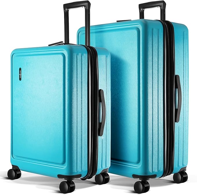 TRAVELARIM Luggage Sets 2 Piece, 24 Inch Suitcase and 28 Inch Luggage with Spinner Wheels, Durable Hard Shell Suitcase Set, Expandable Travel Suitcases with Wheels, Teal