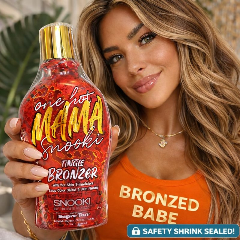 Snooki One Hot Mama Tingle bronzer with Hot Skin Stimulators, Tattoo Color Shield & Skin Firming 12oz