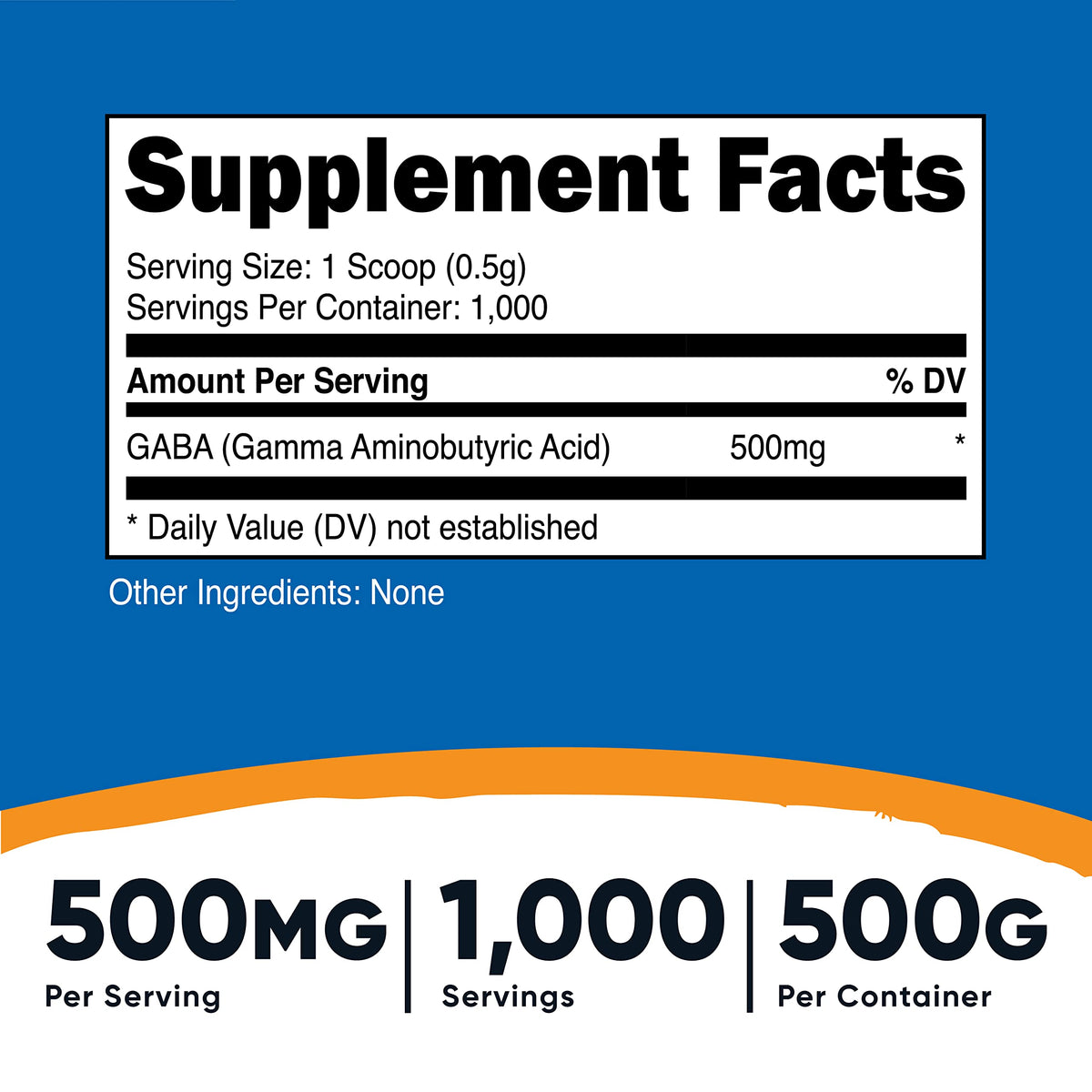 Nutricost Pure GABA (Gamma Aminobutyric Acid) Powder (500 Grams/1.1 pounds) (3 Pack)