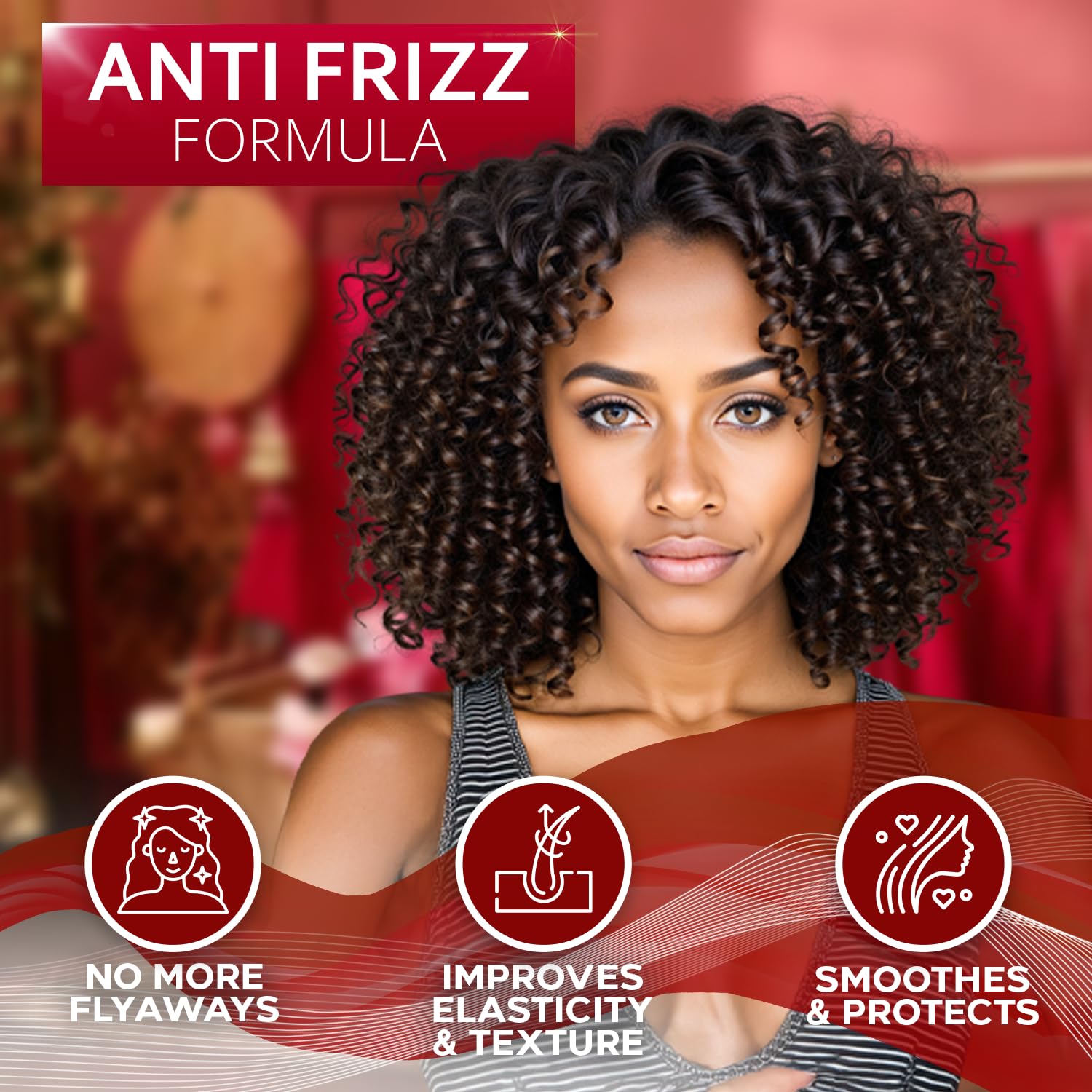 Leave in Conditioner for Curly Hair - Frizz Control for Women and Men - Restores Dry, Damaged and Wavy Hair - Detangler Cream and Sulfate Free Anti Static Moisturizer Treatment with Shea Butter