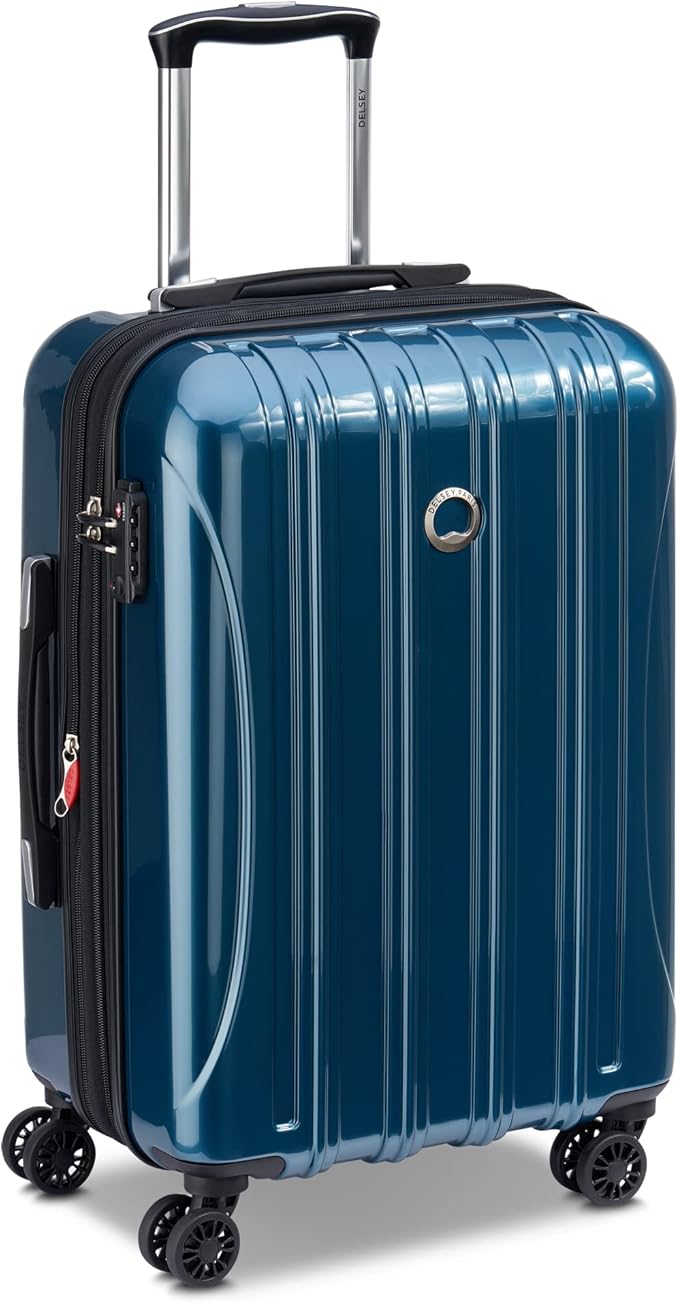 DELSEY PARIS Helium Aero Hardside Expandable Luggage with Spinner Wheels, Teal, 3-Piece Set (21/24/28)