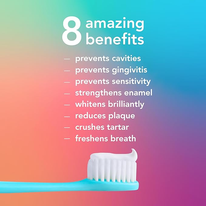 hello Mighty Multitasker Fluoride Toothpaste, 8-in-1 Toothpaste with Minty Flavor, Anticavity, Antigingivitis, Antisensitivity, Strengthens Enamel and Whitens, 2 Pack, 4.0 Oz Tubes