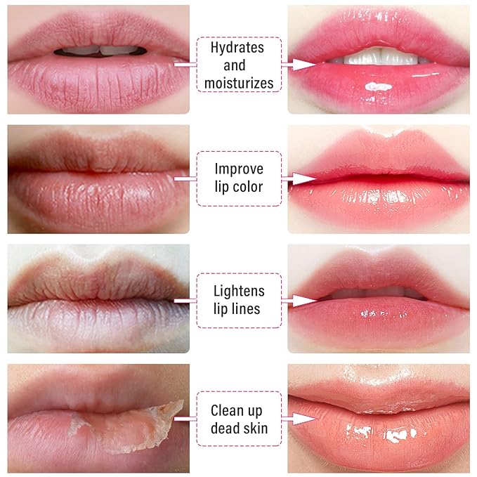 30 PCS Lip Mask Collagen Lip Masks Sheet for Dry Lips, Gel Lip Mask Pack for Remove Dead Skin, Moisturizes and Lightens Lip Lines, Pink