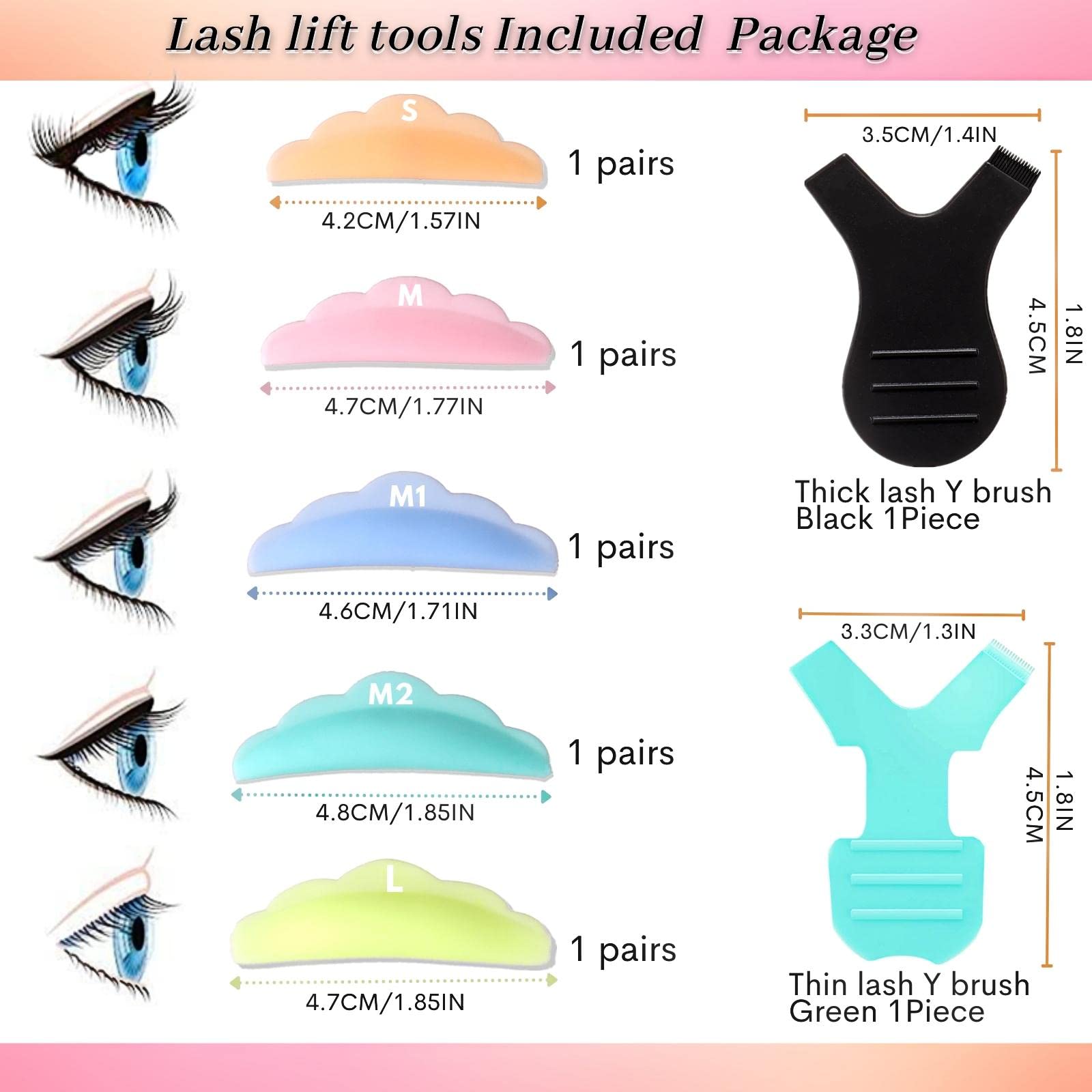 Eyebrow Lamination Kit,Eyebrow Lift Eyelash perm Kit Lasting 8 Weeks With Brush Set for Eyebrows Fuller Voluminous Professional & DIY Home Use (Brow & Lash lift kit)