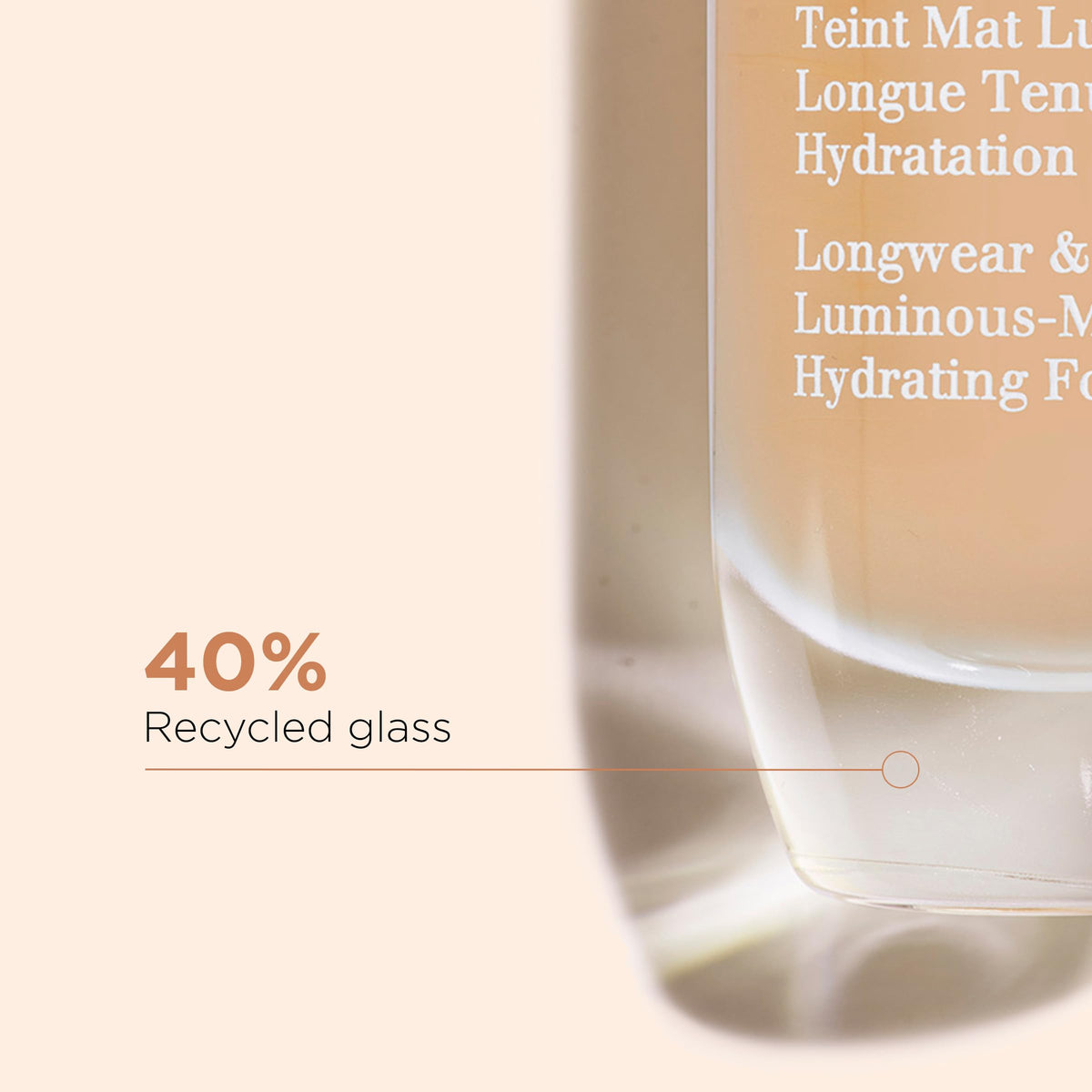 Clarins Skin Illusion Longwear Full Coverage Foundation|Luminous Matte Finish|24H Hold and 24H Hydration|Natural Looking|Transfer, Sweat and Smudge Proof| Contains Hyaluronic Acid|1 Fl Oz, 111N