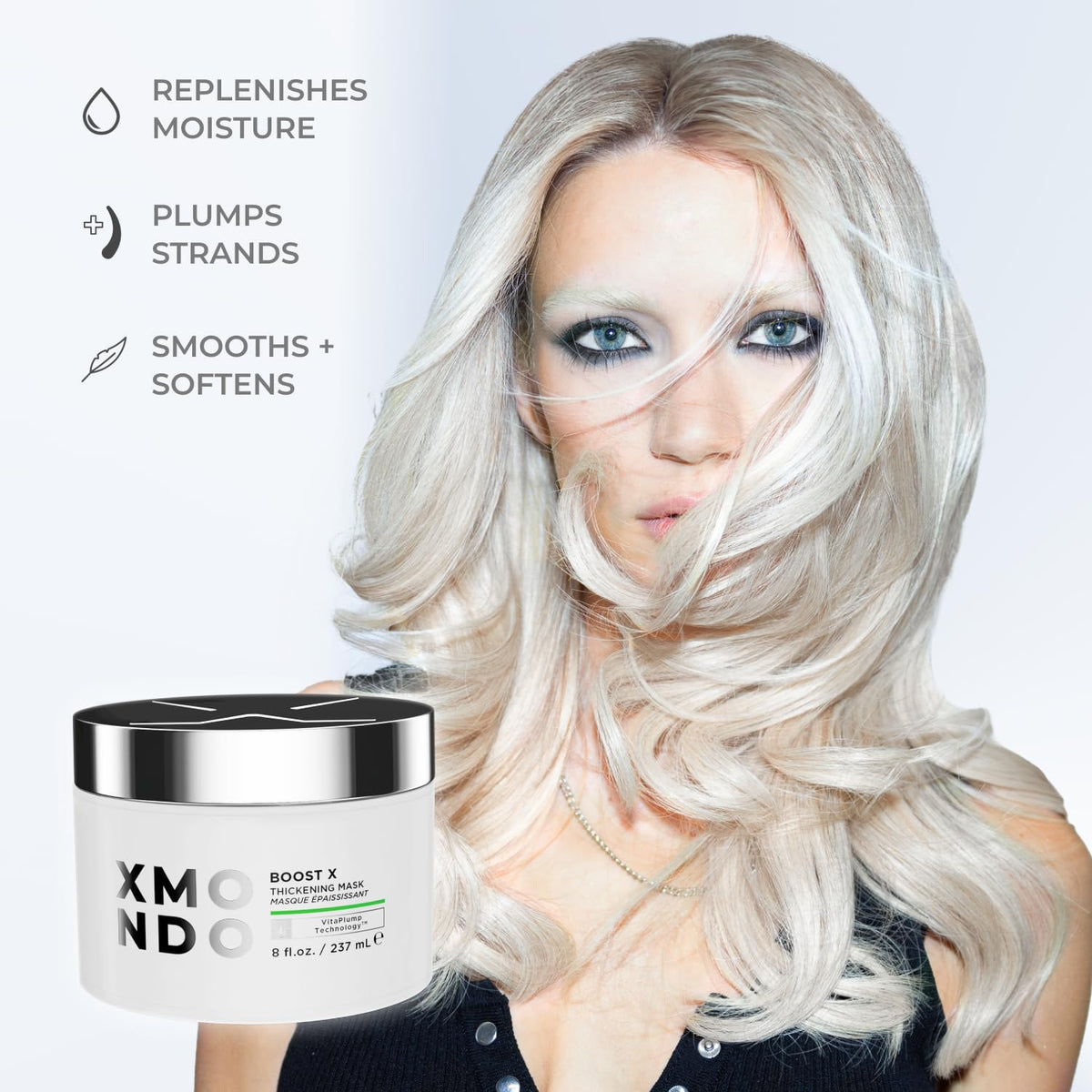 XMONDO Hair Boost X Thickening Mask – Thicker, Stronger, Fuller | Nourishes, Repairs & Adds Visible Volume
