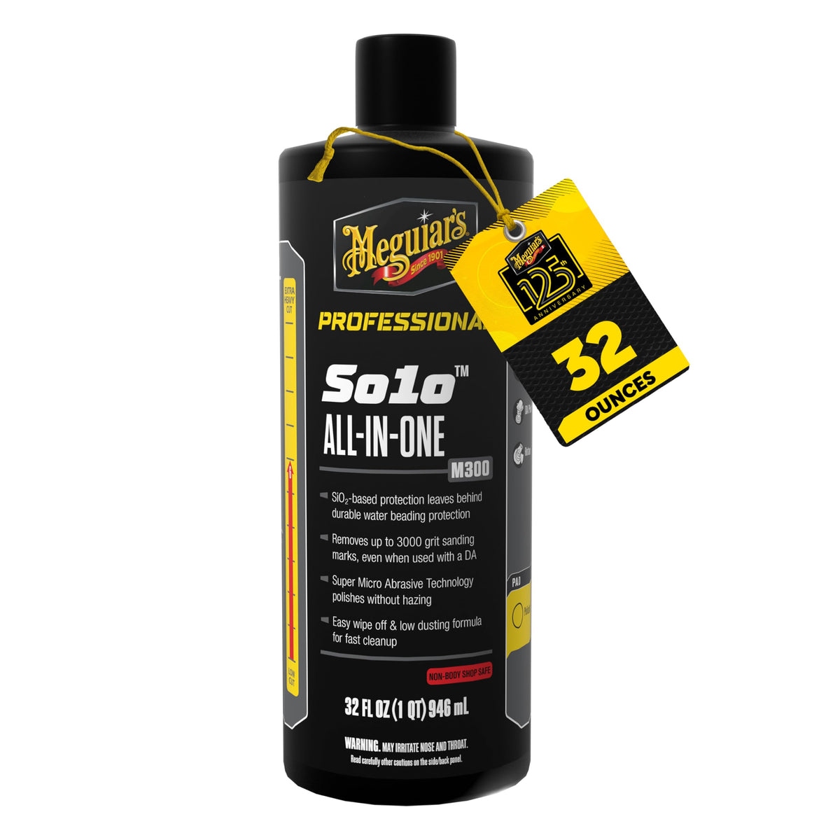 Meguiars Professional So1o All-in-One M300 - SiO2-Based Formula Removes Paint Defects and Delivers Durable, Water-Beading Prote