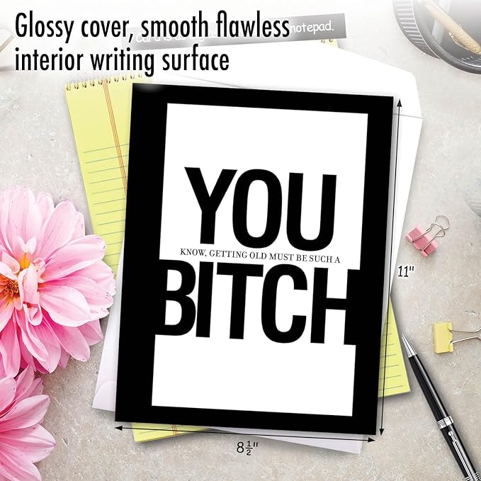 NobleWorks Jumbo Funny Birthday Greeting Card 8.5 x 11 Inch with Envelope (1 Pack) Big, Jumbo Bday You B... J8672