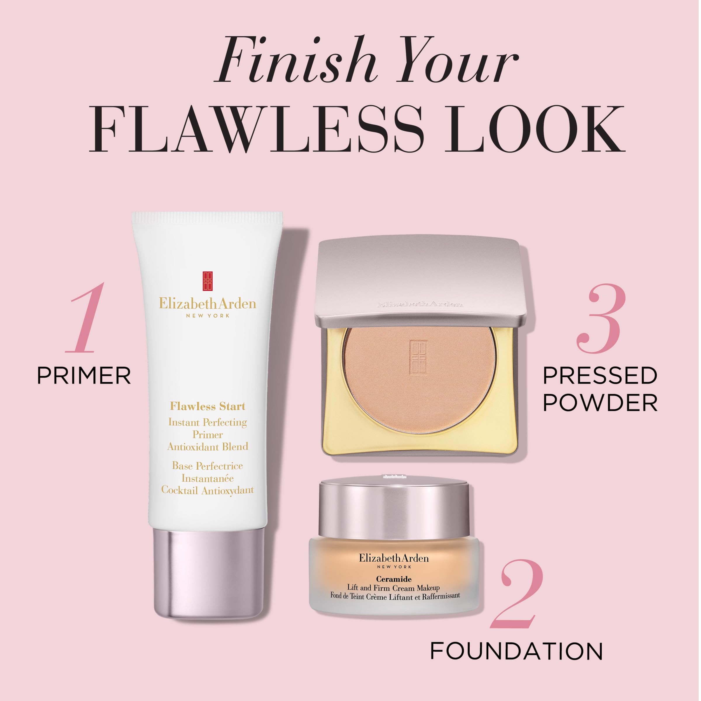 Elizabeth Arden Flawless Finish Skincaring Pressed Powder, Light