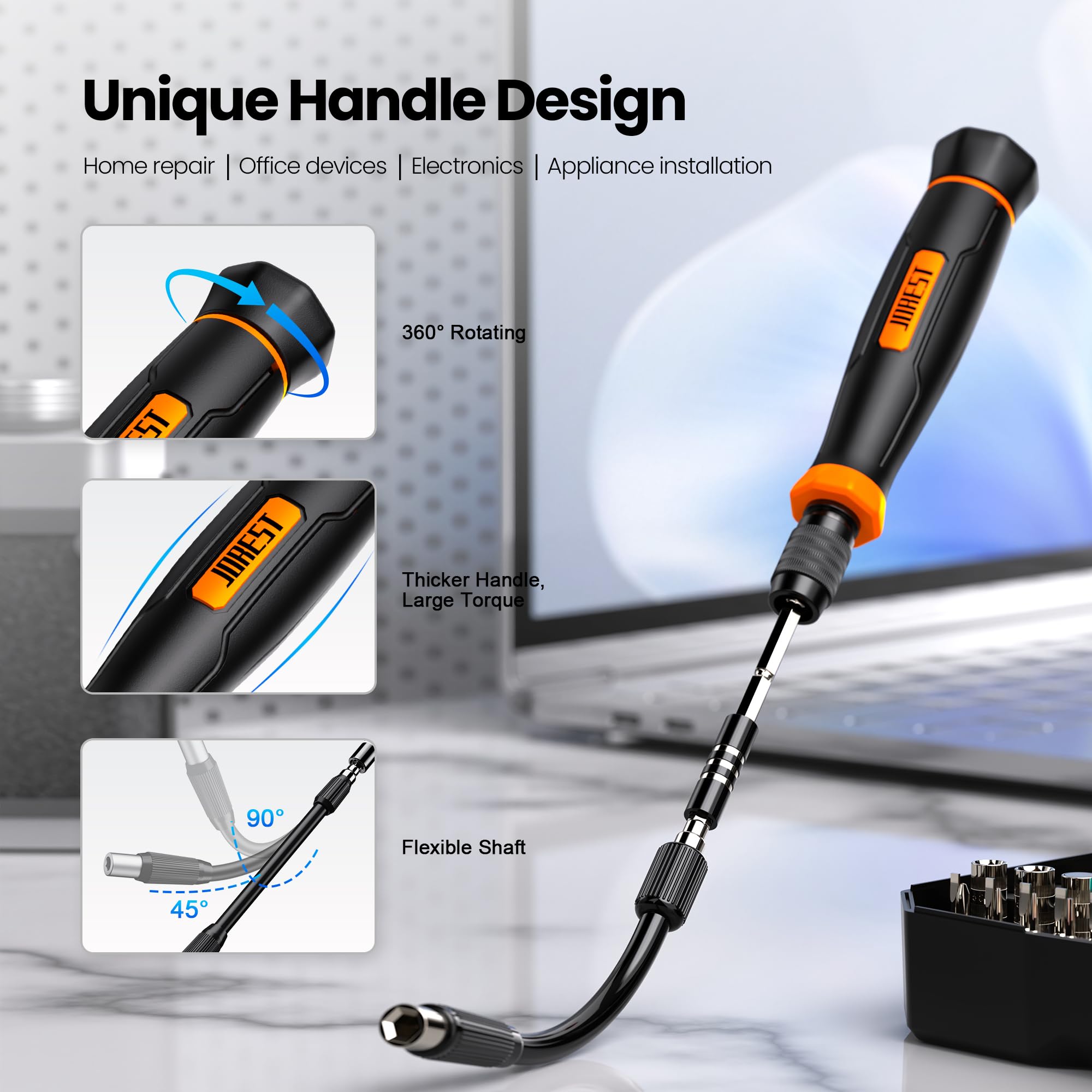 JOREST 152 in 1 Precision Screwdriver Set, Tool Gifts for Men, Magnetic Repair Tool Kit for Electronics, Macbook, Laptop, PC, RC, PS5, iphone,Jewelers, XBOX, Glasses