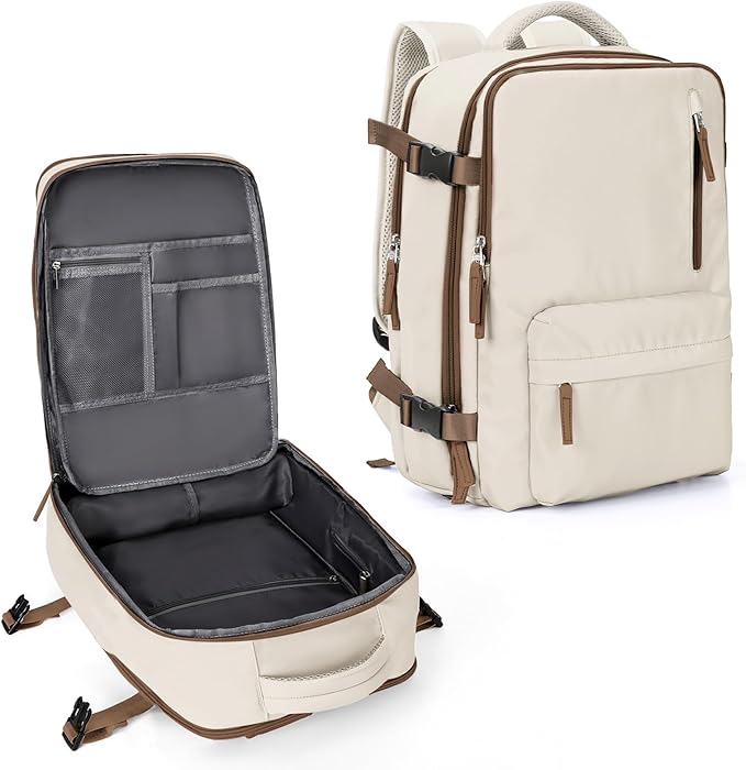 WONHOX Large Travel Backpack Carry on Flight Approved Laptop Work Business Backpack for Women Men Mochila de Viaje