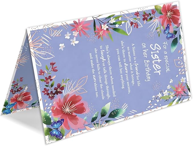 Sister Birthday Card，Happy Birthday Cards & Gift for Sister