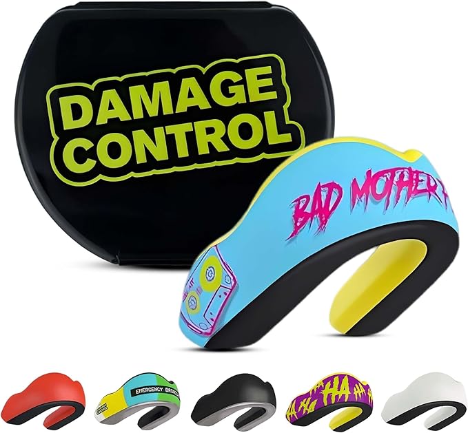 DAMAGE CONTROL Extreme Impact Mouth Guard – Sports Mouthguard for Boxing, MMA, BJJ, Hockey, Rugby, Lacrosse, & More – Mouthpiece for Teeth & Jaw Protection, for Youth & Adults (Women, BMF)